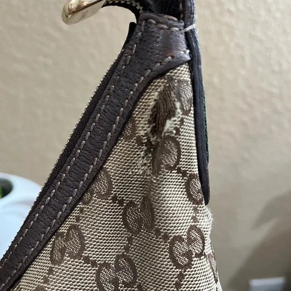 GUCCI CANVAS MONOGRAM HOBO - Picture 6 of 16